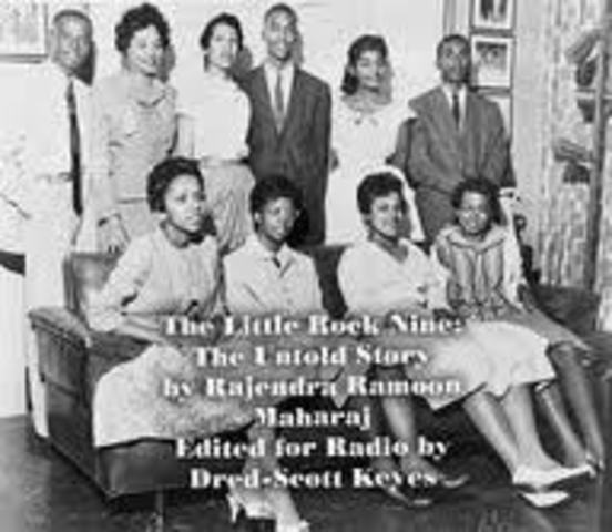 The "Little Rock Nine"