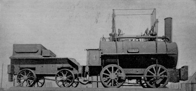 The first steam Locomotive
