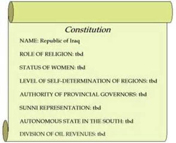 iraq got a new constitution