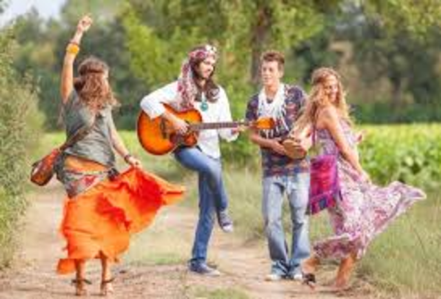 Hippie Culture (Music, Clothing, Beliefs)