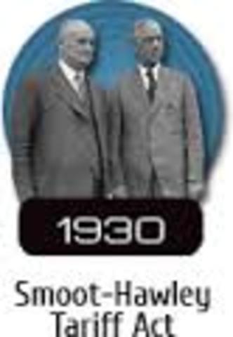 Great Depression- Smoot-Hawley Tariff