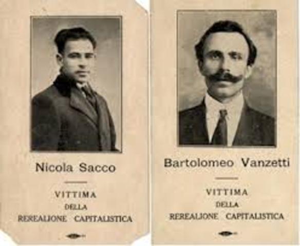 Roaring Twenties: Sacco & Vanzetti