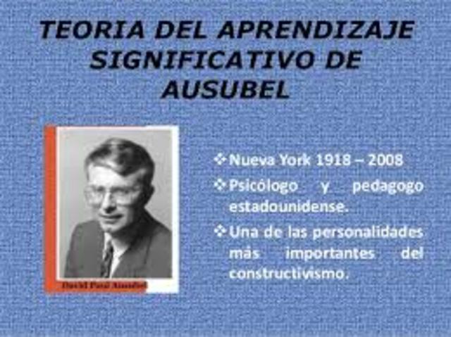 Teoría del constructivismo - D. Ausubel