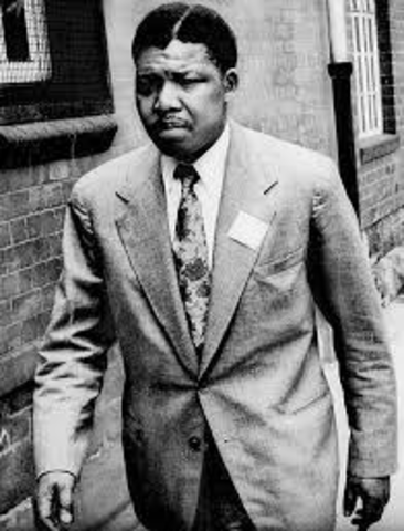 Arrest of african leader Nelson Mahdela