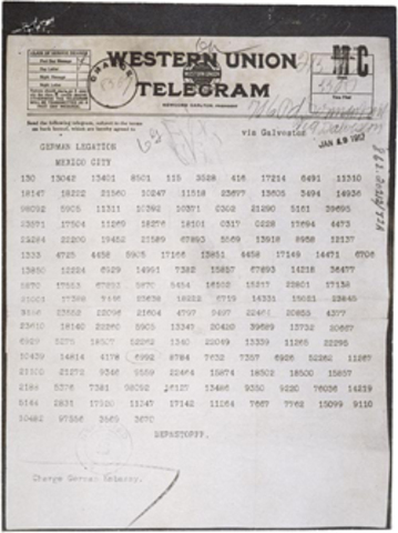World War I: The Zimmerman Telegram
