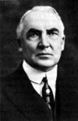 Roaring 20's: Pres. Harding Dies