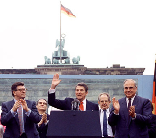 RR speech at Brandenberg Gate, West Berlin