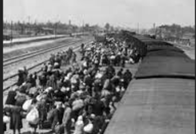 Five trainloads of German Jews are massacred after arriving in Kovno, Lithuania.