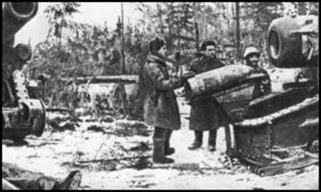 Soviet break the siege of Leningrad