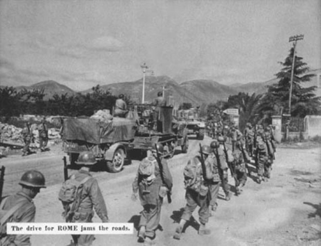 Rome is getting bombed