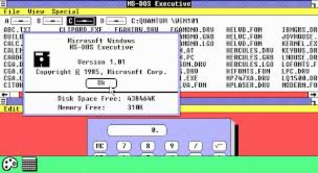Windows 1.0 first version release