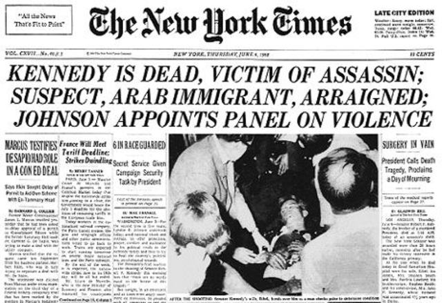 assassination of robert f kennedy