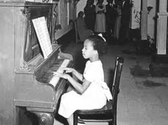 Primer concierto de Teresita Gómez