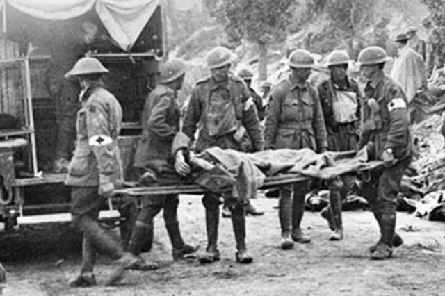 Bitapaka destroyed and first Australian casualties. (Asia/Pacific Theatre)