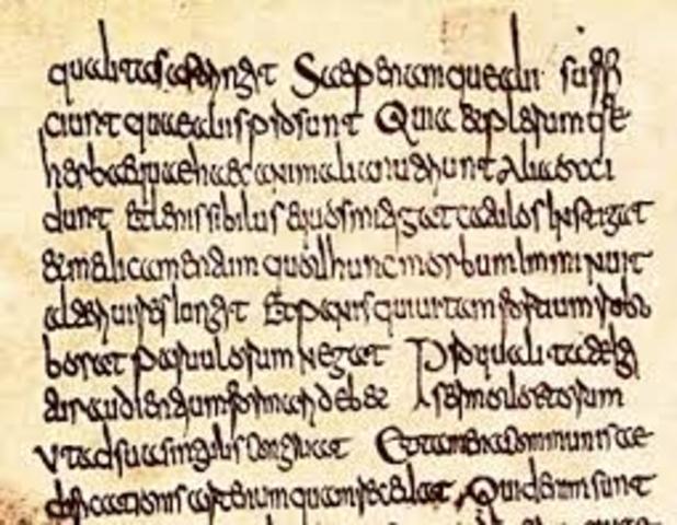 Aparecen otros tipos de escritura como fue el semiuncial