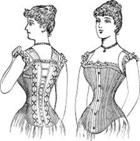 The corset is now worn all over Europe and Britain.