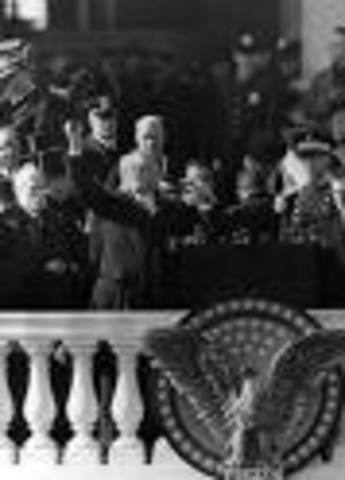 Inaugurated as President of the United States