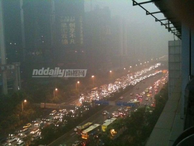 the smog in guangzhou