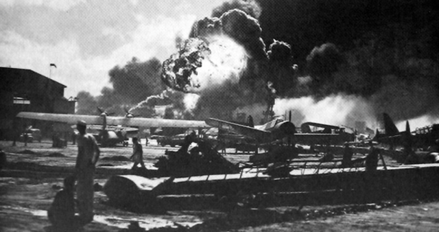 Destruction of a Japanese air base