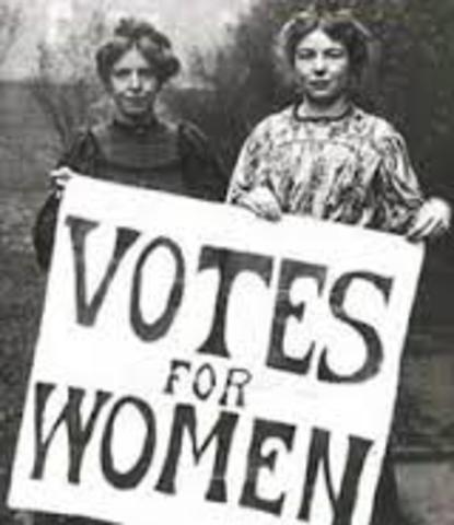 Women were allowed to vote