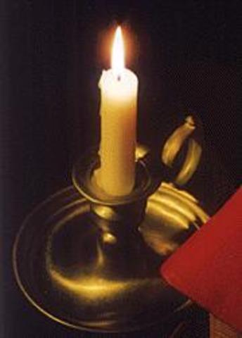 Chandelle graisse animale