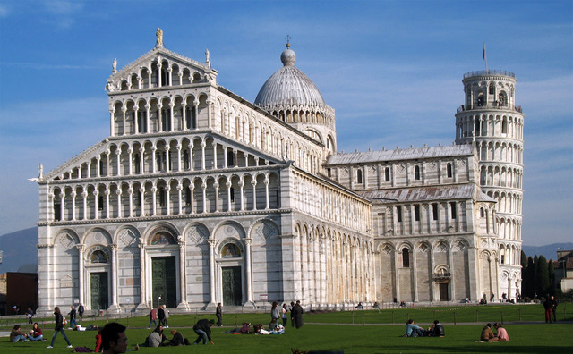 Galileo is baptized in the cathedral of Pisa