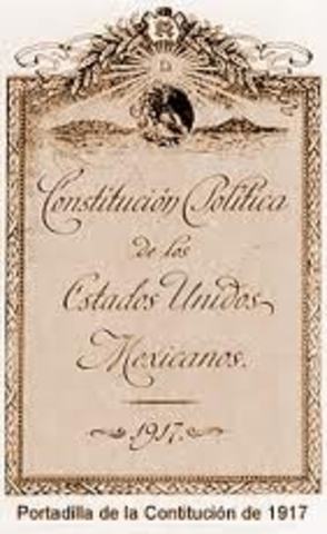 PROMULGACION DE LA CONSTITUCION DE 1917