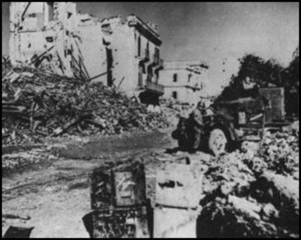 Allies attacking at Anzio