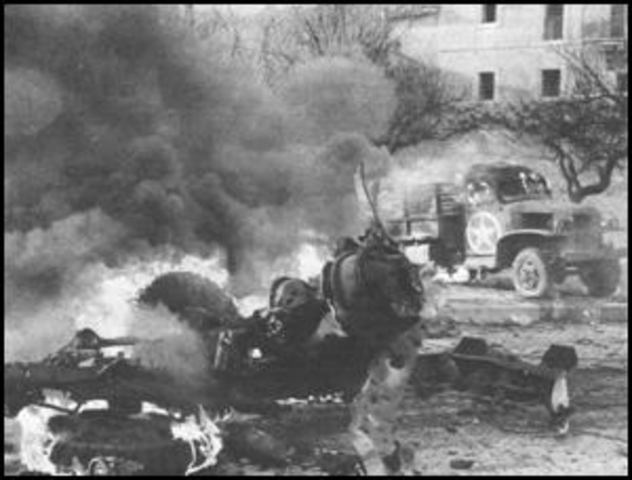 Germans counterattacking Anzio