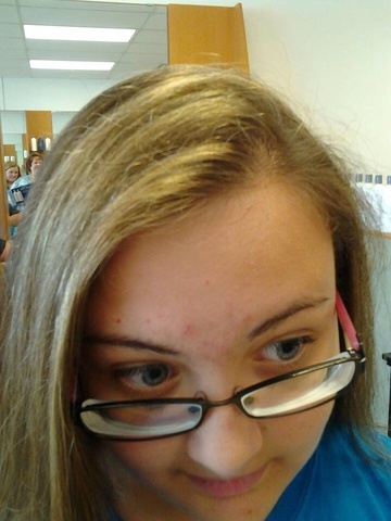 got blonde highlihts in my hair