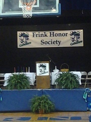 inducted into frink honor society