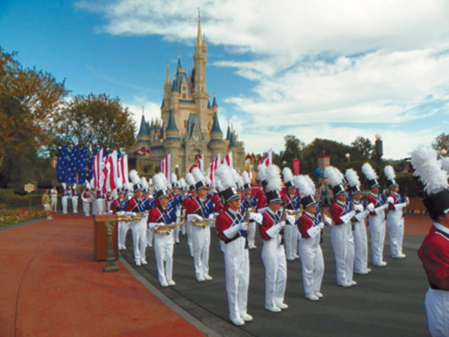 Toqué mi flauta en la parada de Disney para Navidad