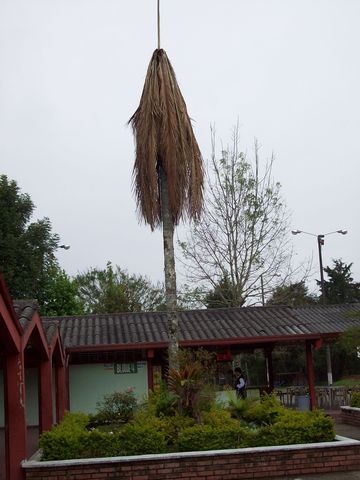 Rayo en patio central