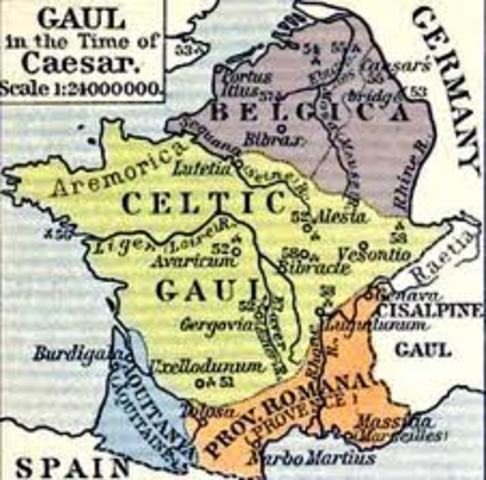 Franks conquer Gaul ( Modern Day France)