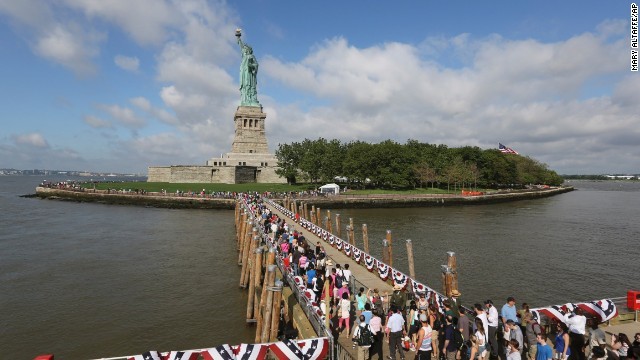 Statue of  Liberty reopened for first time since 9/11