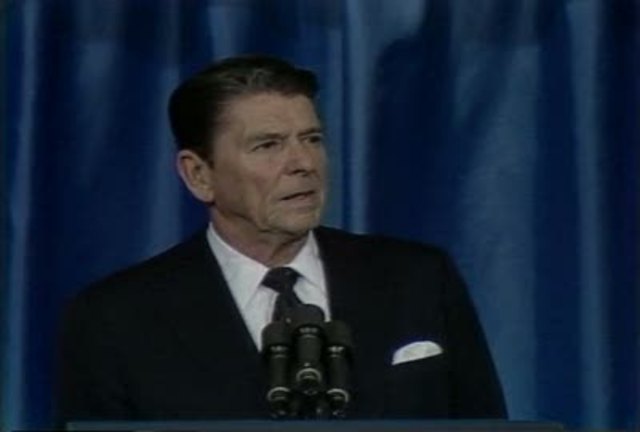 Ronald Reagan addresses the National Associtation of Evangelicals