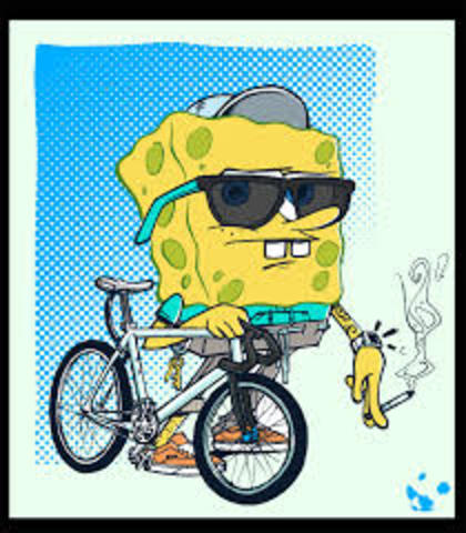 One of Spongebob's family members starts to smoke again.