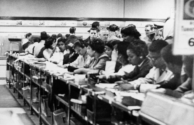 Sit-In at a segragated Woolworth's lunch counter