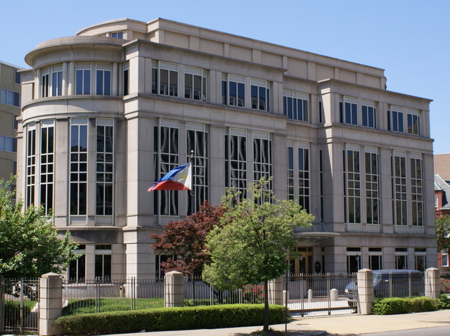 Khaleds dad works for embassy