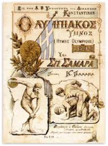 Σύνθεση του Ύμνου των Ολυμπιακών Αγώνων