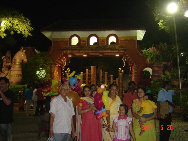 visted my dad's brother's house in Hyderbad, India