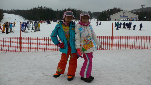The first time i went skiing in Japan