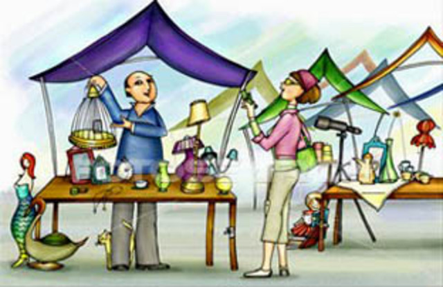 Khaled Works in Flea Market with other Afghans