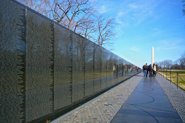 Vietnam Veterans Memorial is dedicated