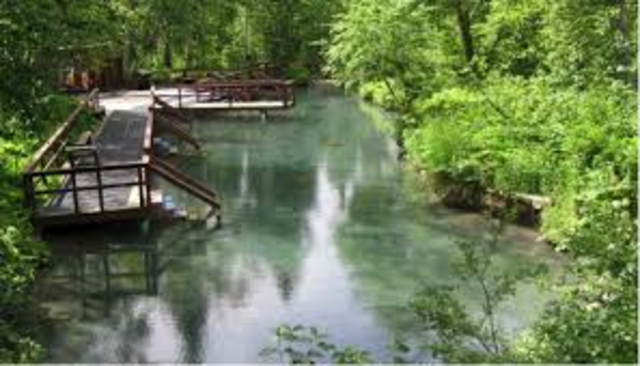Stops at Liard Hot Springs in British Columbia, Canada