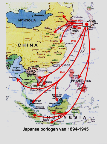 Japanse opmars in koloniën