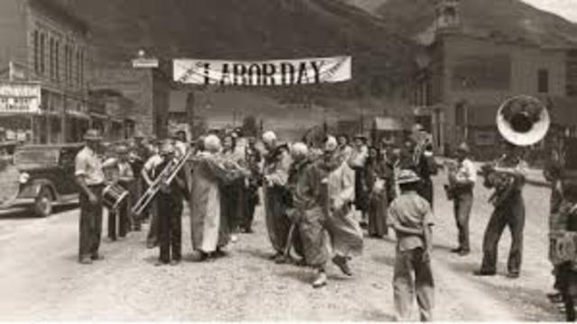 The first Labor Day.