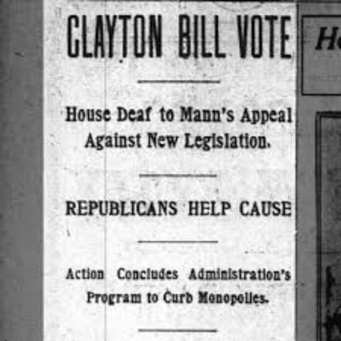 Clayton anti- trust act