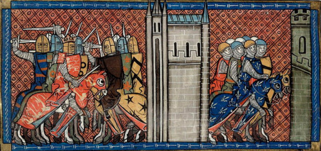 Barons attack King John
