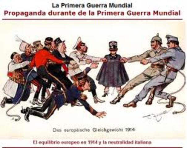Inicio de la Primera Guerra Mundial